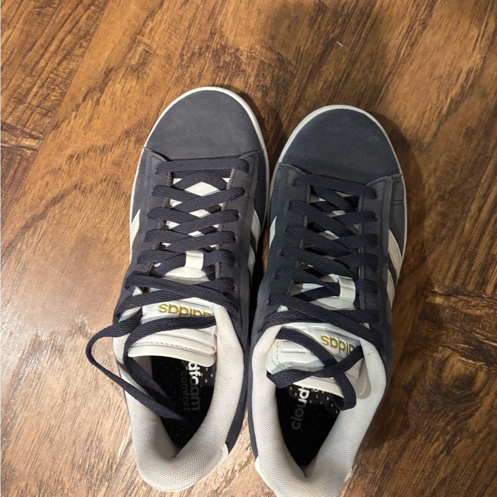 Adidas Women's Gray and White Sneakers - Picture 2 of 3